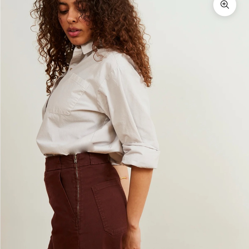 Loup Wide Leg Sabrina Pants in Coffee - Picture 4 of 8